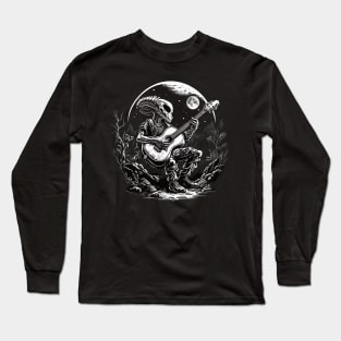 Alien Playing a Guitar Long Sleeve T-Shirt